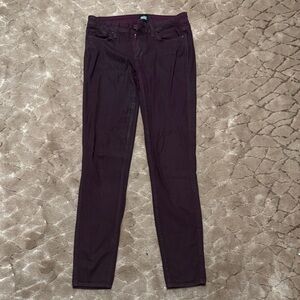 Paige burgundy Skinny Jeans